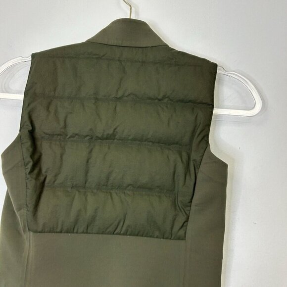 Lululemon Down and Around Puffer Vest Womens Size 2 Olive Green Goose Down - Picture 7 of 12